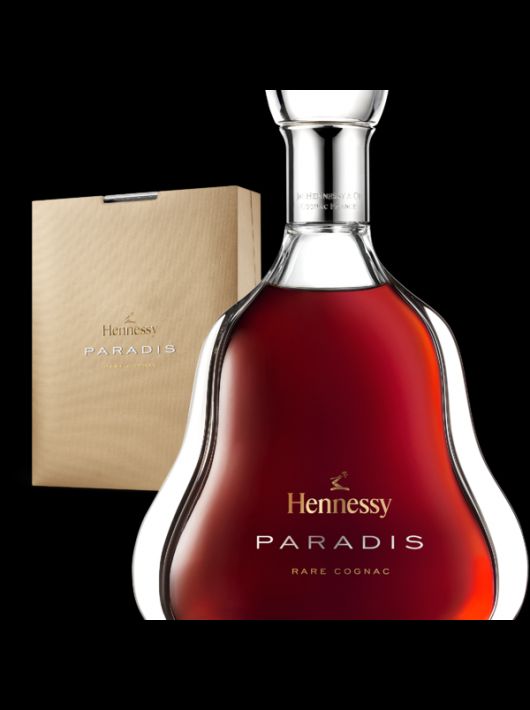 Cognac Hennessy PARADIS WITH ENGRAVING ON GLASS 45 LETTERS MAX - 43% - 150 CL