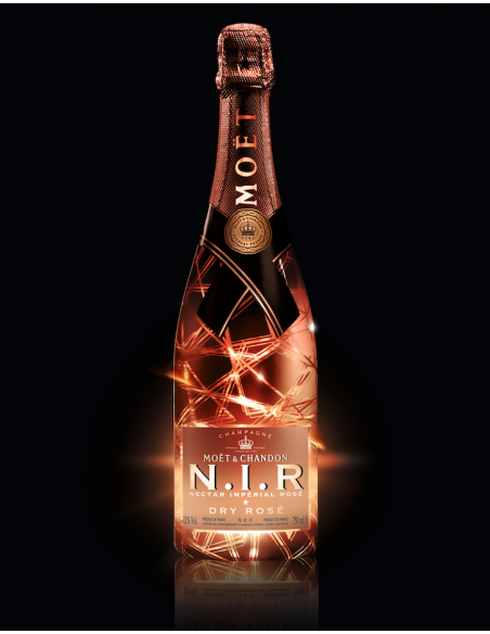 Moët & Chandon N.I.R Nectar Impérial rosé "LED" Limited Edition - 75 cl