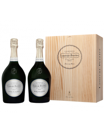 Laurent-Perrier Wooden box Duo Blanc de blancs - 2 x 75 cl 2