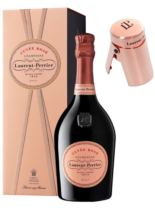 Laurent-Perrier Set 2 Cuvée Rosé & 1 Bottle STOP - 2 x 75 cl