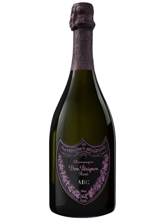 Dom Pérignon Vintage 2009 Rosé personalisierte Flasche mit Gravur auf Metallschild - 75 cl
