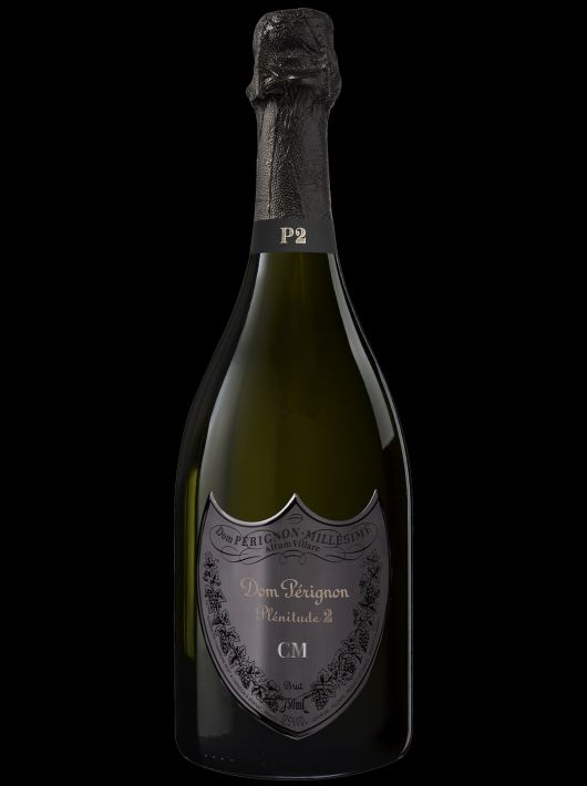 Dom Pérignon P2 Vintage 2004 personalised bottle with engraving on metal shield - 75 cl
