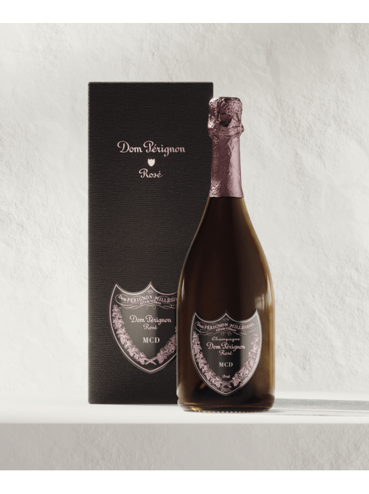 Dom Pérignon Vintage 2009 Rosé Giftbox & personalisierte Flasche mit Gravur auf Metallschild - 75 cl