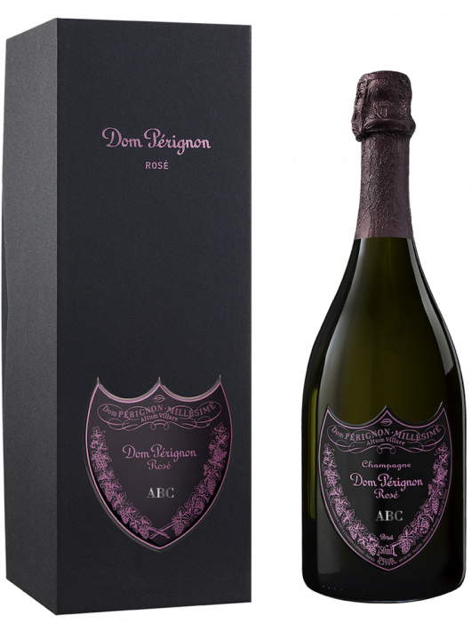 Dom Pérignon Vintage 2009 Rosé Giftbox & Personalised bottle with engraving on metal shield - 75 cl