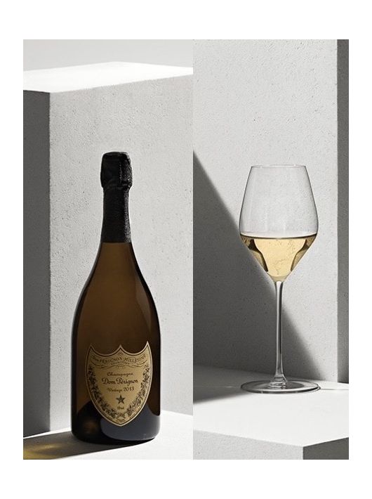 Dom Pérignon Set 2 Verres 38 cl + 1 bouteille Vintage 2013 - 1 x 75 cl