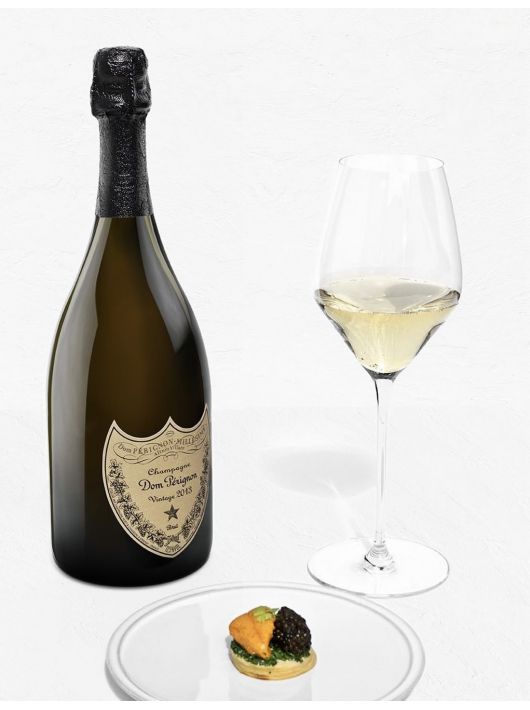 Dom Pérignon Set 6 Verres 38 cl + 6 bouteilles Vintage 2013 - 6 x 75 cl