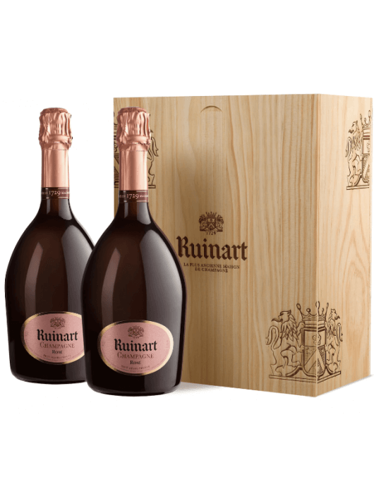 Ruinart CAISSE BOIS DUO Rosé - 2 x 75 cl
