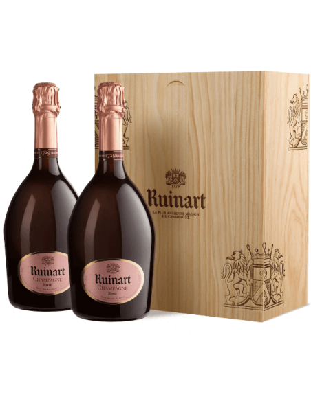 Ruinart CAISSE BOIS DUO Rosé - 2 x 75 cl