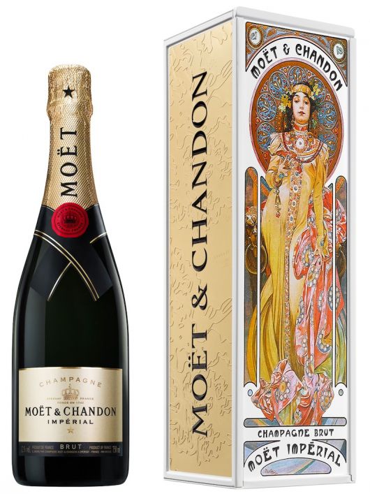 Moët & Chandon Brut Impérial "WOMAN IN GOLDEN DRESS" Isotherm Metal Giftbox - 75 CL