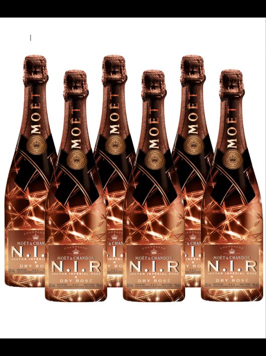 Moët & Chandon N.I.R Nectar Impérial rosé "LED" Limited Edition - 6 x 75 cl