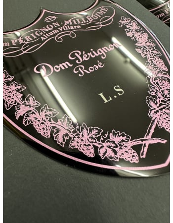 Dom Pérignon Vintage 2009 Rosé Giftbox with engraving on metal shield - 75 cl 2