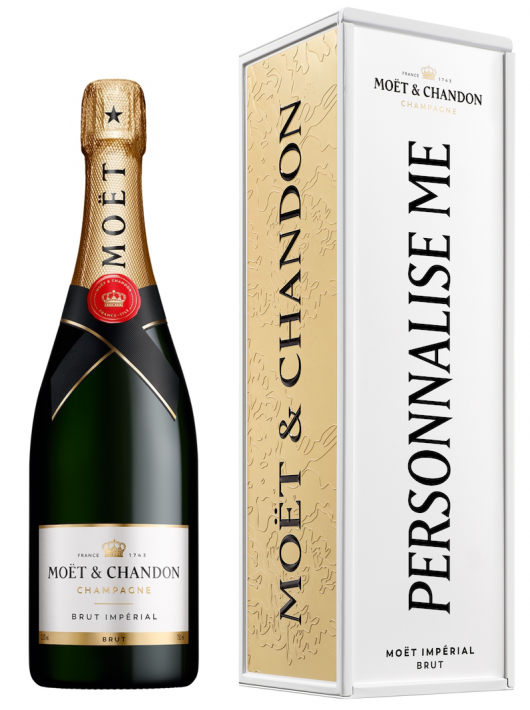 Moët & Chandon Brut Impérial Metall Geschenkbox "Personnalise Me" - 75 CL