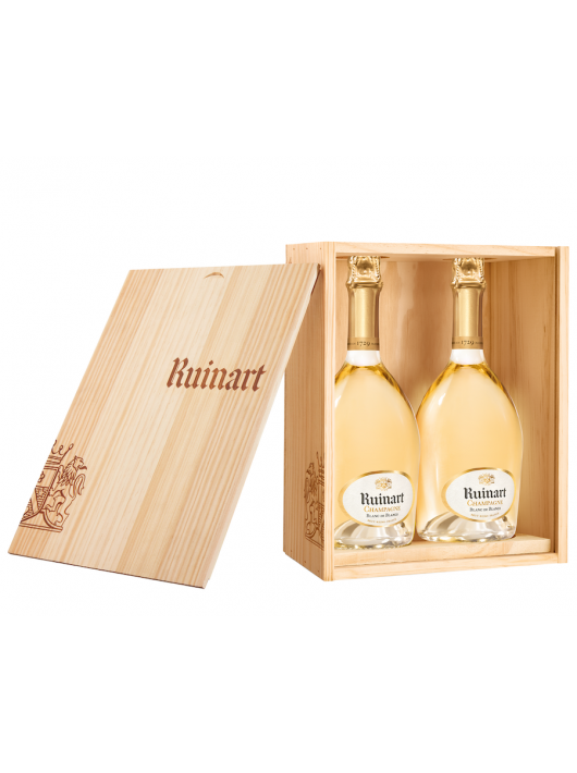 Ruinart CAISSE BOIS DUO Blanc de blancs - 2 x 75 cl