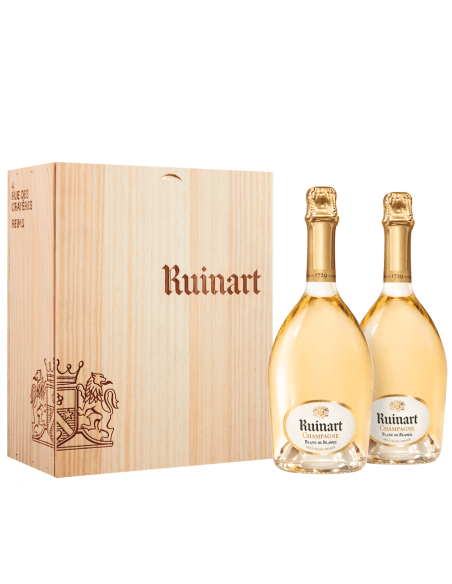 Ruinart CAISSE BOIS DUO Blanc de blancs - 2 x 75 cl