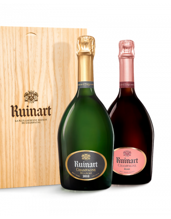 Ruinart WOODEN BOX DUO Vintage 2016 & Rosé - 2 x 75 cl 2