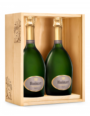 Ruinart WOODEN BOX DUO "R" Brut - 2 x 75 cl