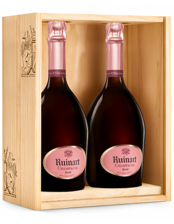 Ruinart WOODEN BOX DUO Rosé - 2 x 75 cl
