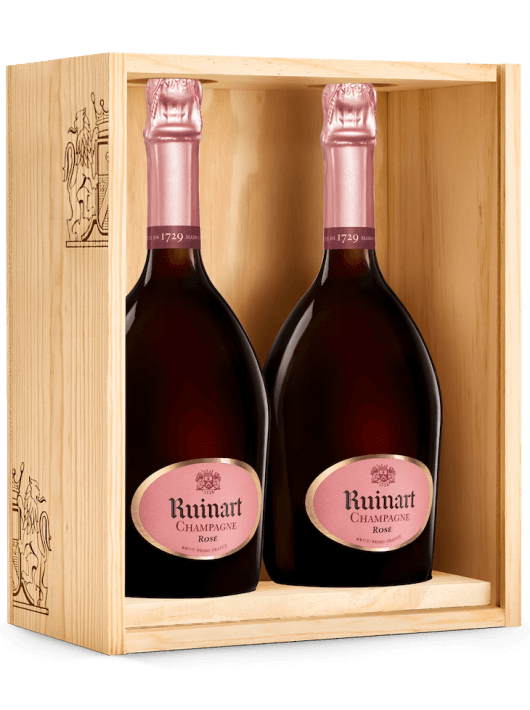 Ruinart CAISSE BOIS DUO Rosé - 2 x 75 cl
