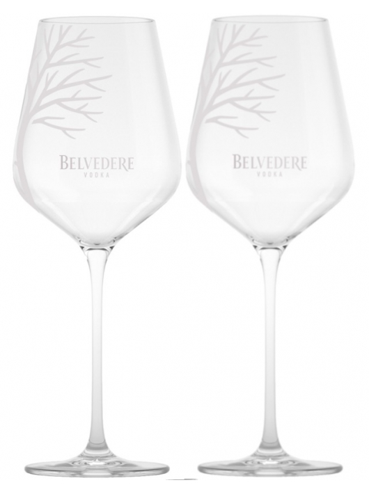 Belvedere Vodka Set aus 2 Gläsern Spritz & 1 Flasche Pure - 40% - 70 cl