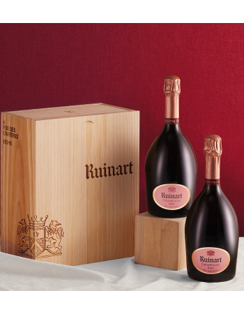 Ruinart HOLZKISTE MIT DEM DUO Rosé - 2 x 75 cl 2