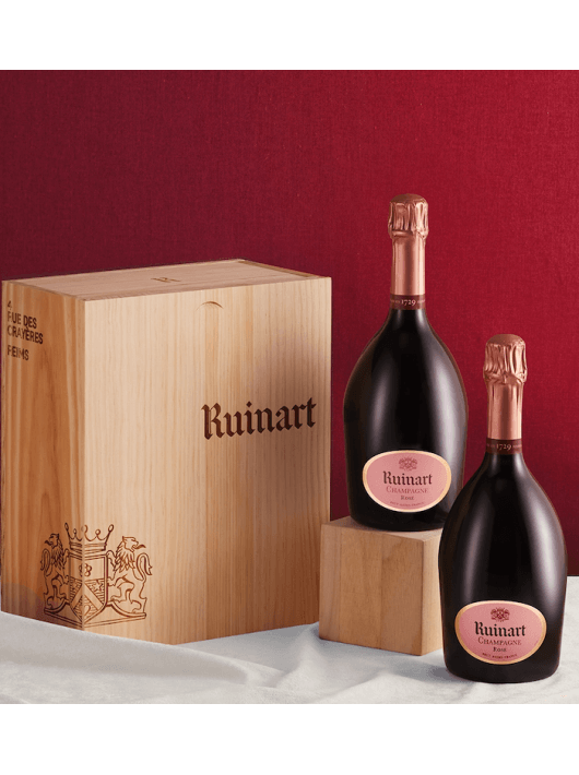 Ruinart WOODEN BOX DUO Rosé - 2 x 75 cl