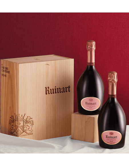 Ruinart CAISSE BOIS DUO Rosé - 2 x 75 cl