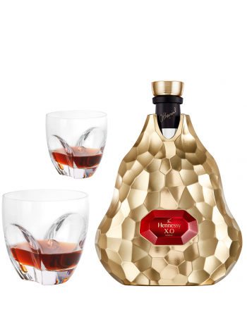 Cognac Hennessy Set 2 glasses + X.O x Jean Michel Othoniel - 70 CL