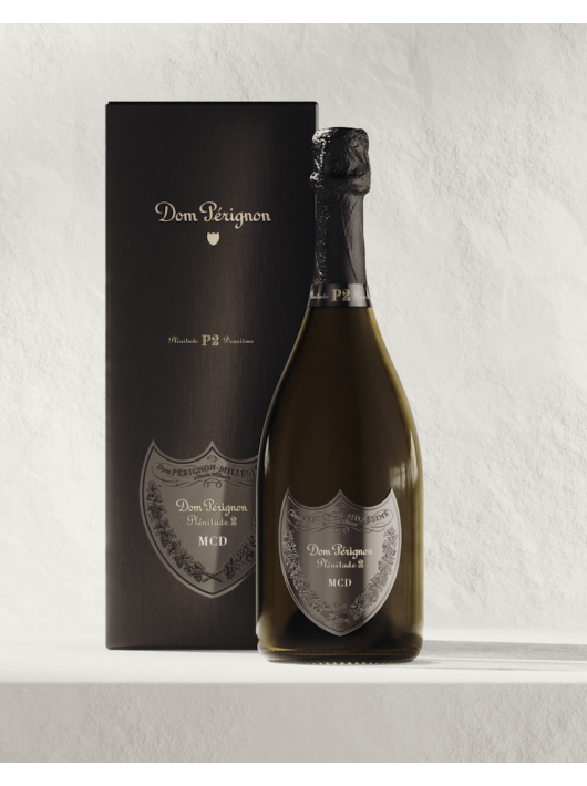 Dom Pérignon P2 Vintage 2006 Giftbox & personalisierte Flasche mit Gravur auf Metallschild - 75 cl