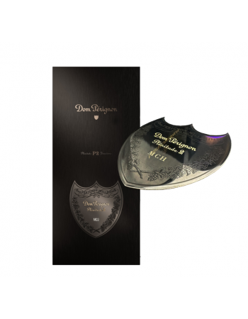 Dom Pérignon P2 Vintage 2006 Giftbox & Personalised bottle with engraving on metal shield - 75 cl 2