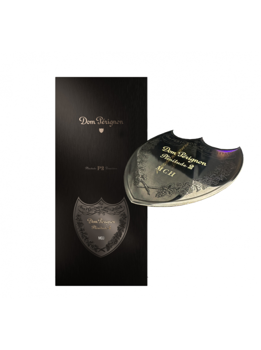 Dom Pérignon P2 Vintage 2006 Giftbox & personalisierte Flasche mit Gravur auf Metallschild - 75 cl