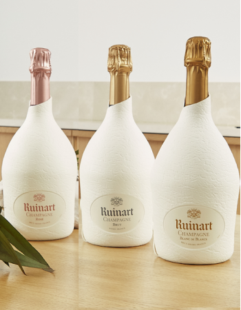 Ruinart TRIO SET Blanc de Blancs, Rosé & brut Second Skin - 3 x 75 cl