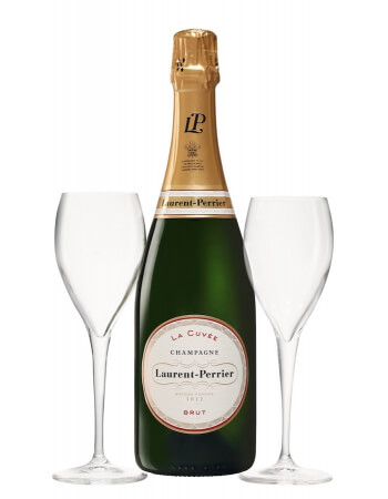 Laurent-Perrier La Cuvée Brut & 2 Glasses, Limited Edition Giftbox - 75 cl 2