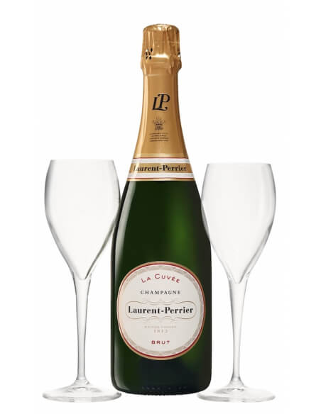 Laurent-Perrier La Cuvée Brut & 2 Verres, Limited Edition Giftbox - 75 cl
