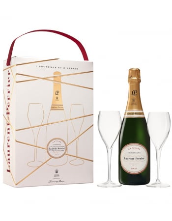 Laurent-Perrier La Cuvée & 2 Glasses, Limited Edition Giftbox - 75 cl