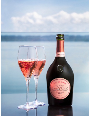 Laurent-Perrier 2 Prestige-Gläser 30 cl mit Pegel 2