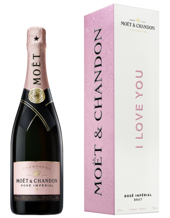 Moët & Chandon Set "I LOVE YOU" Rosé & Brut - 2 x 75 CL 2