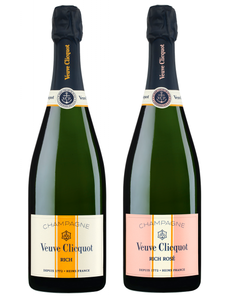 Veuve Clicquot Set Rich rosé & Brut ice - 2 x 75 cl