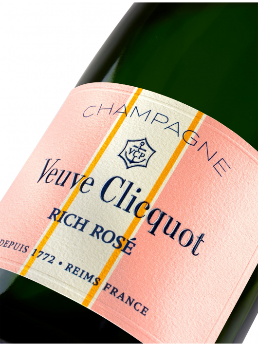 Veuve Clicquot Set 2 Glasses & Rich rosé ice - 75 cl