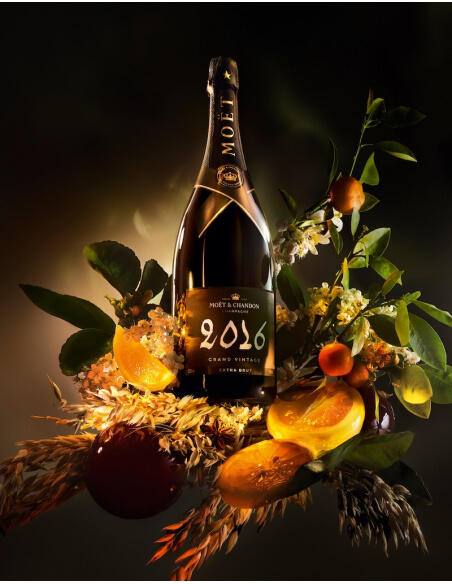 Moët & Chandon Set 2 Glasses & Grand Vintage 2016 blanc - 75 cl