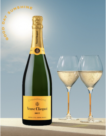 Veuve Clicquot Set 2 Verres & 1 Carte Jaune Brut - 75 cl