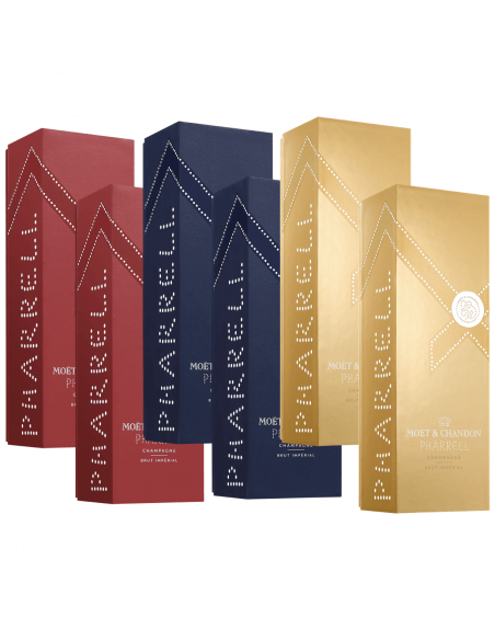 Moët & Chandon X PHARRELL WILLIAMS 6 GIFTBOX - 6 x 75 cl