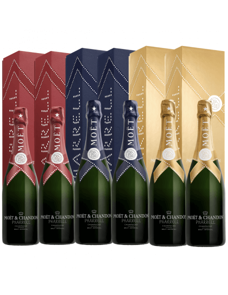 Moët & Chandon X PHARRELL WILLIAMS 6 GIFTBOX - 6 x 75 cl