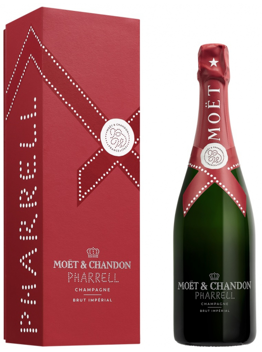 Moët & Chandon X PHARRELL WILLIAMS "DEEP RED" Giftbox Brut Impérial - 75 cl