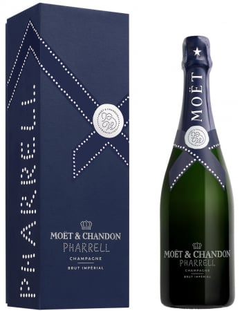 Moët & Chandon X PHARRELL WILLIAMS "MIDNIGHT BLUE" Giftbox Brut Impérial - 75 cl