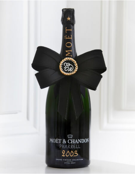 Moët & Chandon X PHARRELL WILLIAMS Grand Vintage 2003 Magnum Wooden