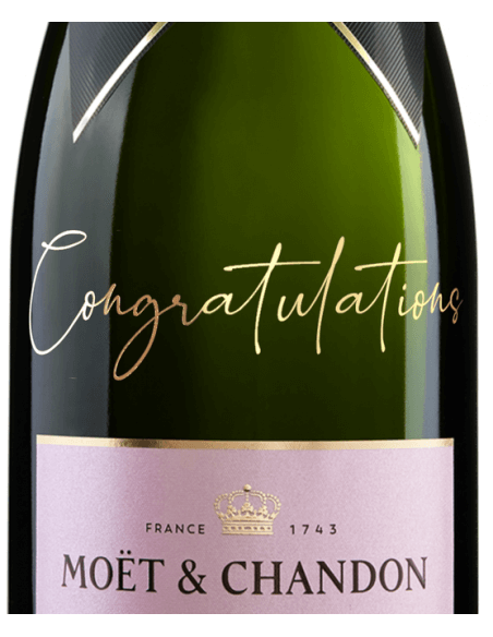 Moët & Chandon "Congratulations" Limited Edition Rosé Impérial - 75 cl