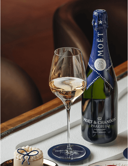 Moët & Chandon X PHARRELL WILLIAMS "MIDNIGHT BLUE" Giftbox Brut Impérial - 75 cl