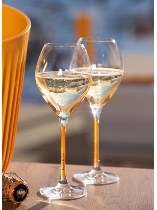 Veuve Clicquot Set 2 Verres & 1 Carte Jaune Brut - 75 cl