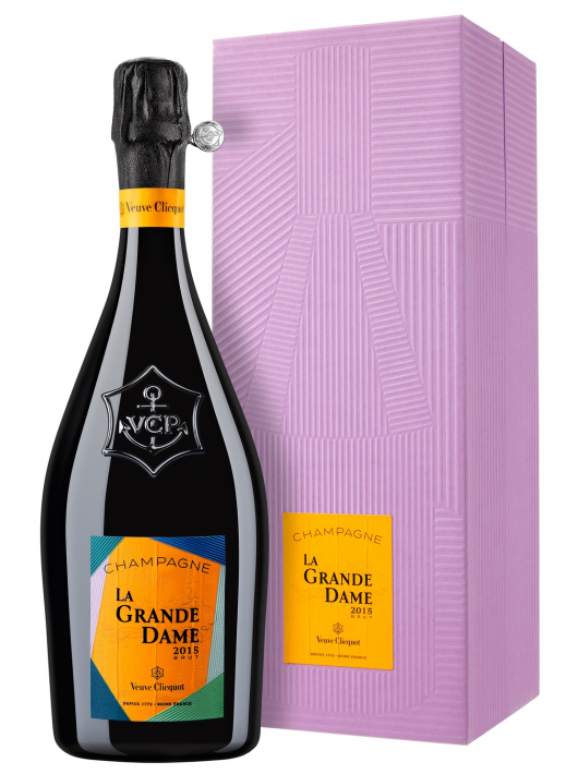 Veuve Clicquot Set 2 Glasses & La Grande Dame Brut BY Paola Paronetto Vintage 2015 - 75 cl