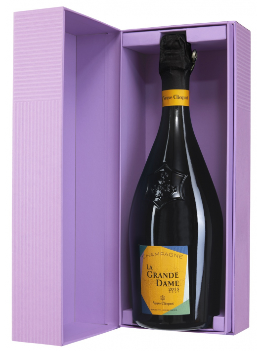 Veuve Clicquot Set 2 Glasses & La Grande Dame Brut BY Paola Paronetto Vintage 2015 - 75 cl